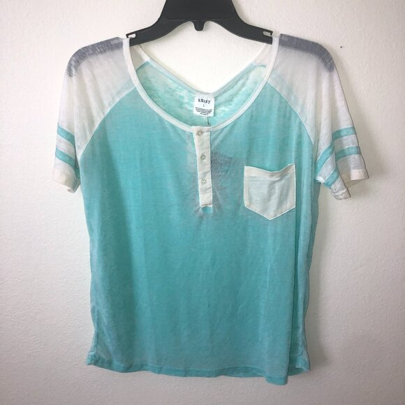 Exist Tops - 🌞 NWT Exist Burnout Tee Tshirt Women Seafoam Size Large 🌞 4/$20 Deal! 🌞